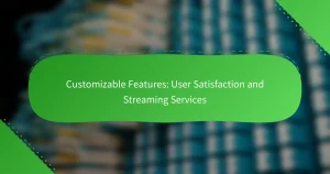 カスタマイズ可能な機能：ユーザー満足度とストリーミングサービス