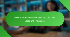 パーソナライズされたサブスクリプションサービス：ペットタイプ、ニーズと好み